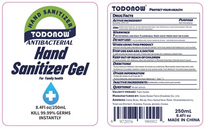 Active ingredient - Label 250 mL